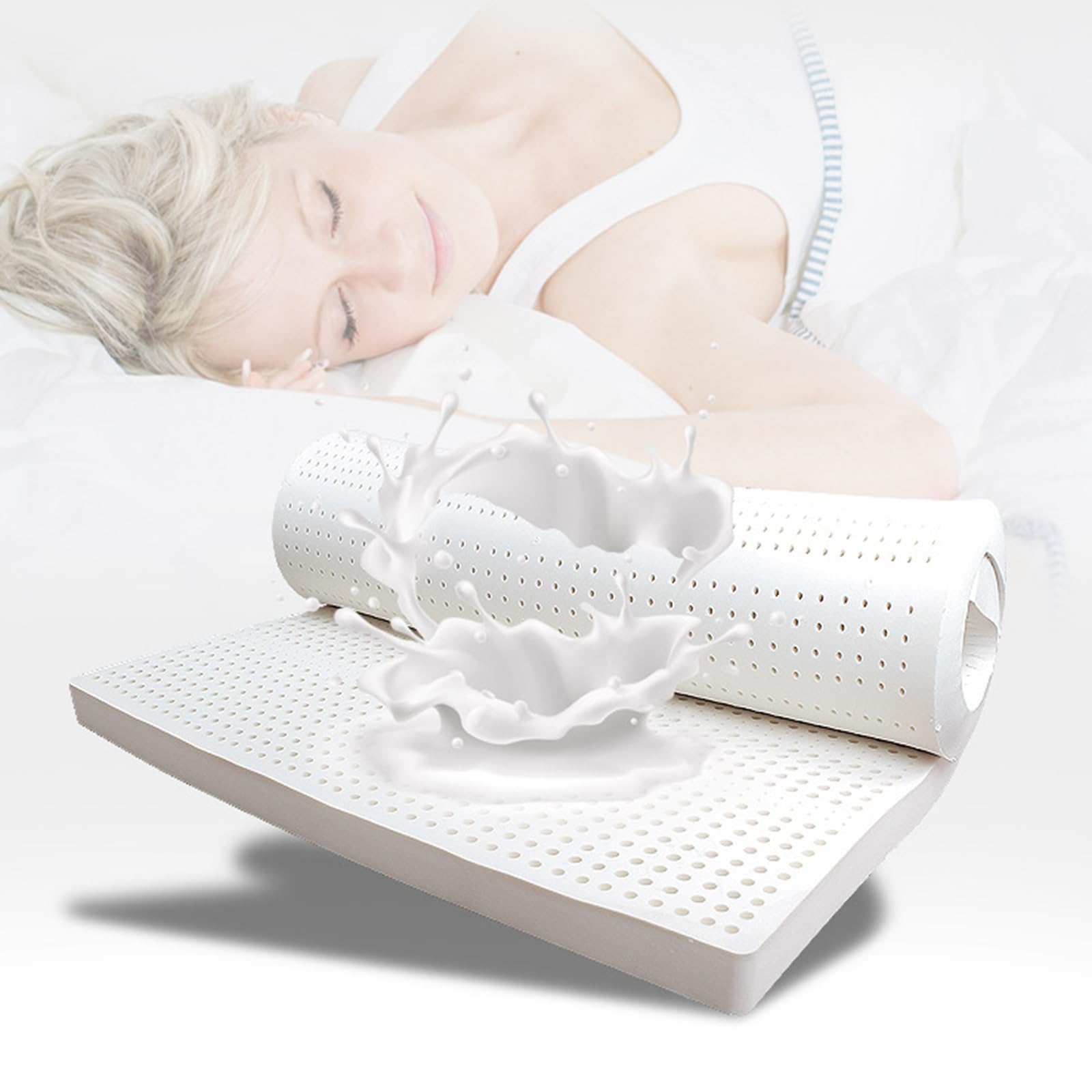 Amazon｜WKXTECZT 100% 天然ラテックスマットレス、圧縮と変形なし